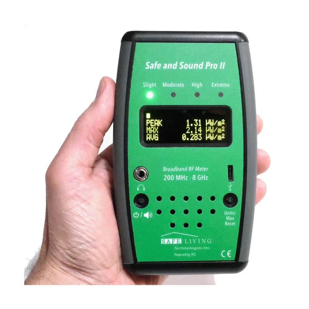 Wavesafe, 5G, Strahlenschutz, Messgerät Safe & Sound Pro II Hochfrequenz