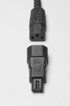 Adapter für Kaltgeräteleitung auf 2-pol C5 für Kleingeräte - geschirmt