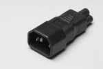 Adapter für Kaltgeräteleitung auf 3-pol C5  Laptop Netzgerät - geschirmt