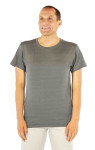 Herren T-Shirt Anthrazit Bio Baumwolle mit Silber 32dB bei 1GHz