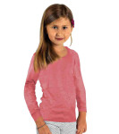 Kinder Sweat Shirt Bio-Baumwolle, Silber-Sweat Shirt Gestrick Altrosa