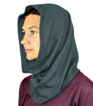 Tubular scarf 50x37cm organic cotton sweat shirt fabric 4 colours  45dB at 1 GHz