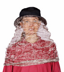 Chapeau avec protection faciale - Coton biologique doublé avec Extreme Safe (82dB à 3.5GHz) - Filet Adamantan (42dB à 3.5GHz)