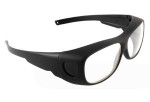 Schutzbrille Bleiglas 0.5mmpb (Röntgenschutzbrille) schwarz mit Seitenschutz