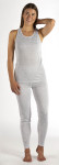 Damen Leggings weiss Bio Baumwolle mit Silbergestrick 30dB bei 1GHz