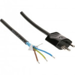 Câble d'alimentation CH, extrémité libre, 3 m et 5 m, noir