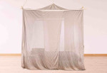 Baldachin 210x210cm WAVESAFE Silber Netz inkl. Aufhängevorrichtung 1GHz 48dB, 3.5GHz 45dB